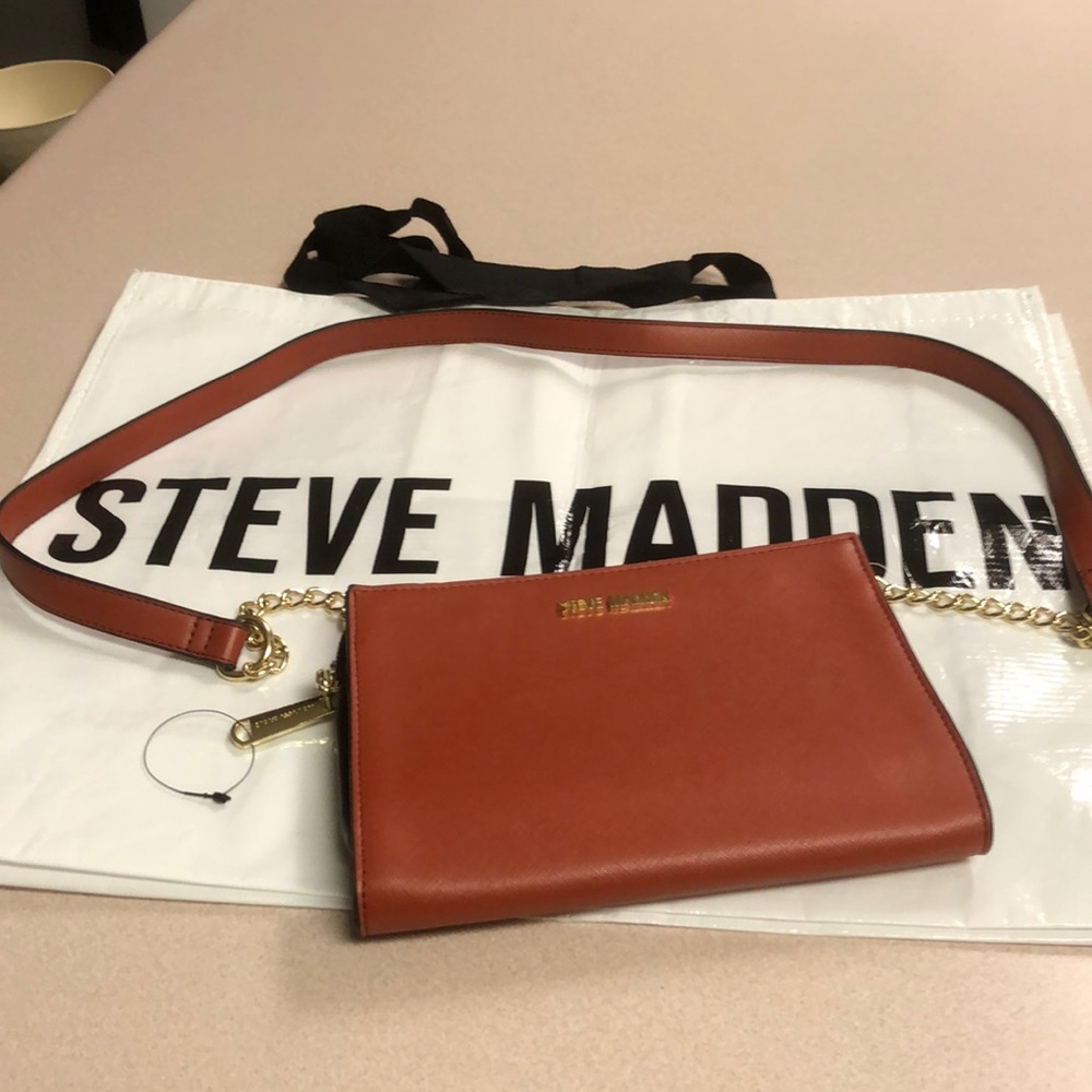 Steve Madden crossbody double wallet bag w/reusable large bag